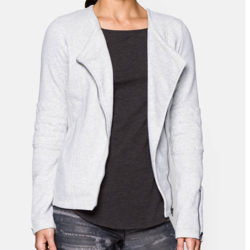 Under Armor Studio Terry Moto Jacket NWOT